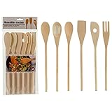 Utensilios de Cocina de Madera, Cuchara de Madera Para Cocinar. Accesorios de Cocina de Madera Originales. Menaje de Cocina. Cocina Sin Dañar Sartenes o Cualquier Utensilio