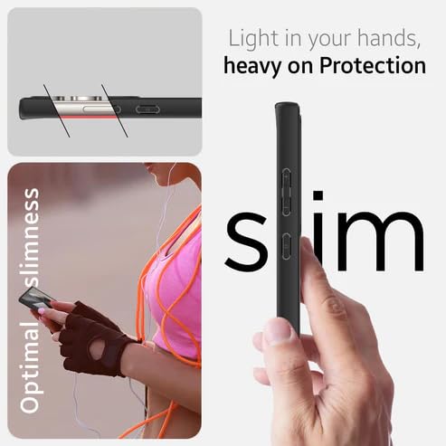 Image of KAPAVER Hybrid Clear Back Cover Case for Galaxy S24 Ultra | Protective Shockproof Cleare Hard PC Soft Flexible Black TPU Cover