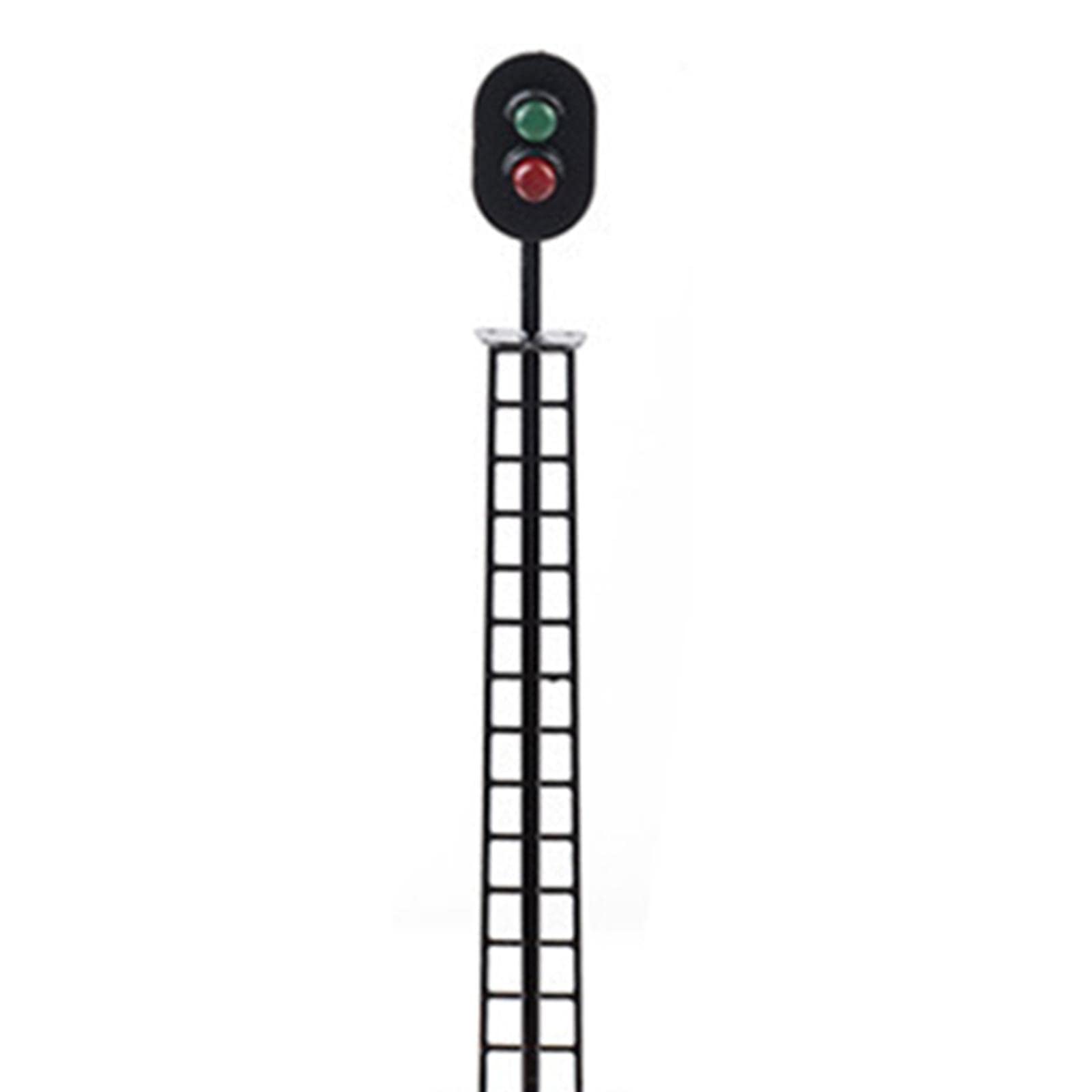 Lot De 3 Feux De Signalisation Ferroviaire LED – Échelle 1:87, Pré-câblés 3/12 V – Pour Modèle OO Gauge