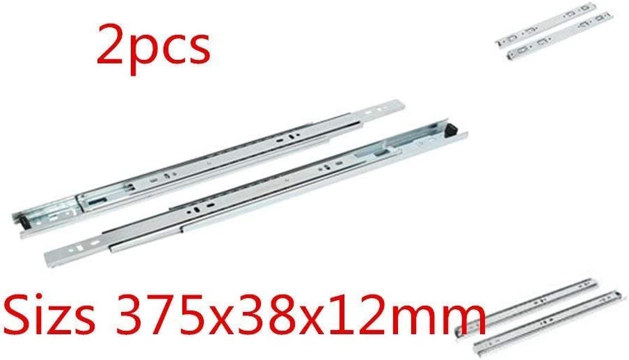 TANGMENGXI Drawer Hardware 15-inch(Regular Size 14.7in? Hydraulic Soft Self Close Drawer Slides Full Extension Ball Bearing Drawer Runners 3Folds 1Pair
