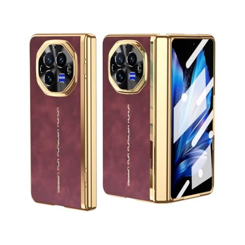 Housse Vivo X Fold 3 Pro en cuir rose premium antichoc élégante