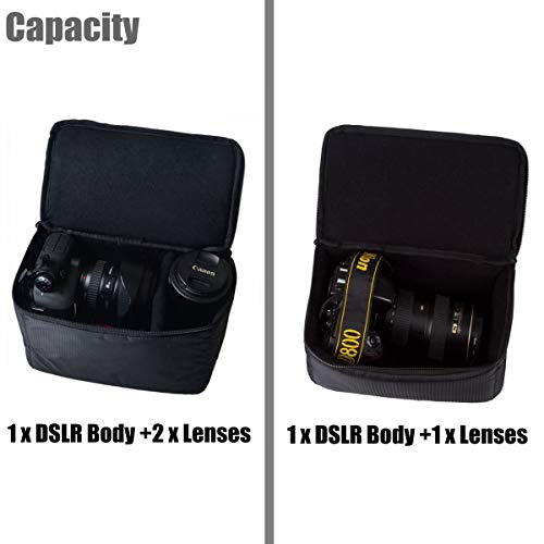 G-Raphy Camera Insert Bag Camera Pouch Bag With Sleeve Camera Case - Make Your Own Camera Bag (Black Insert) #TOP3