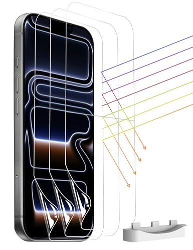 Protecteur d'écran pour iPhone 17 Pro Max et 16 Pro Max souple ultra fin lot de 3