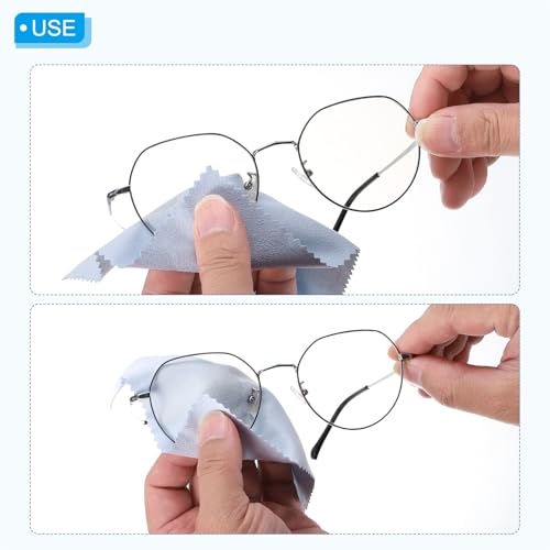 Image of PATIKIL Microfiber Glasses Bag, Sunglasses Pouch Eyeglass Bag Soft Sunglass Case with Eyeglasses Cleaning Cloth
