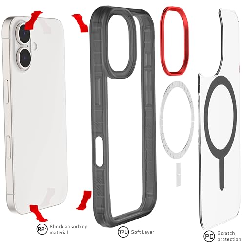 Coque iPhone 16 Ghostek Covert antichoc et transparente fumée - 5