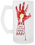Gedruckt in Europa Baby Hail To The King Transparent Bier Becher Beer Mug
