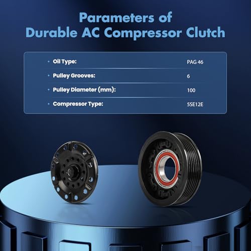 Image of ECCPP AC Compressor Clutch 2007-2008 for Jeep Compass Patriot 2.0L 2.4L