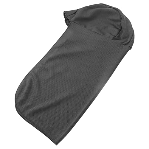 Yardwe 2pcs Outdoor Sports Neck Shade Caps Tail Sun Hats for Fishing Riding Hiking Camping Lightweight Mesh Fits Dark Grey