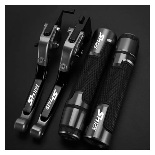 Leviers moto CNC pliants et réglables pour guidon SH 125 125i rétractables Aa-20