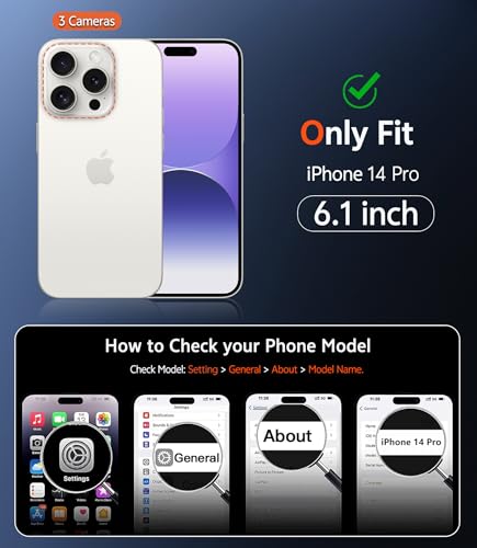 Image of FNTCASE for iPhone 14 Pro Case: Matte Magnetic Phone Cases with Screen Protector Compatible with Magsafe Slim Anti Yellowing Rugged Shockproof Protective Translucent Cell Phone Cover (C-Purple)