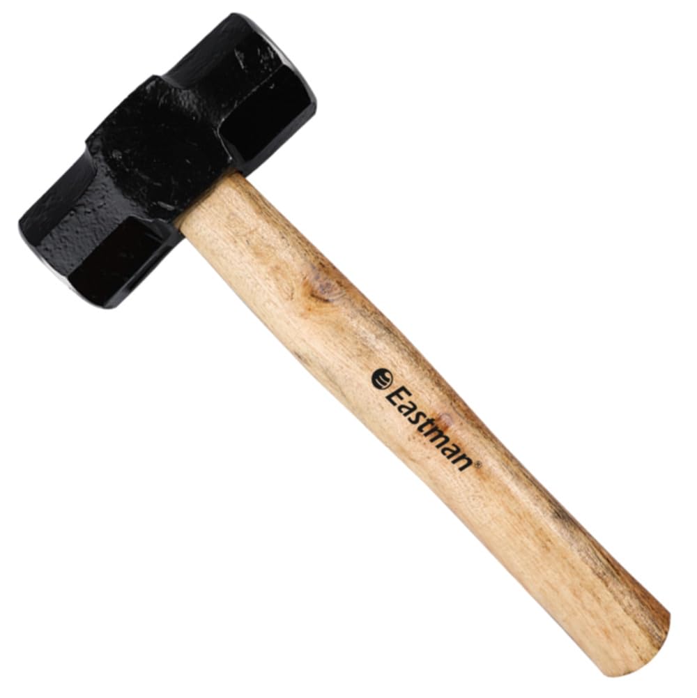 Eastman Sledge Hammers With Wooden Handle, 4Lb / 1800 Gms, Drop Forged Steel Induction Hardened, Polished Hitting Face Industrial & Professional Use (E-2440)-image-40