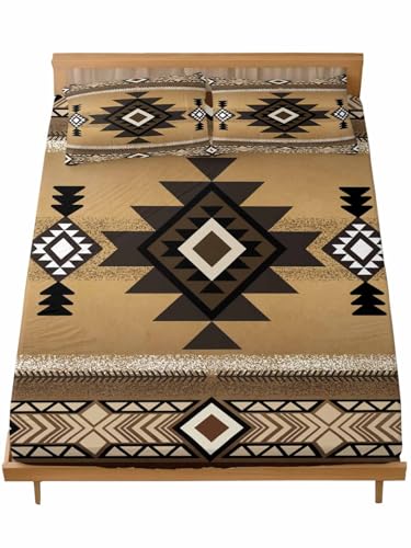 Southwest California King Fitted Sheet Set with Deep Pockets