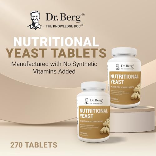image for Dr. Berg Nutritionals Dr. Berg Nutritional Yeast Tablets – Natural B