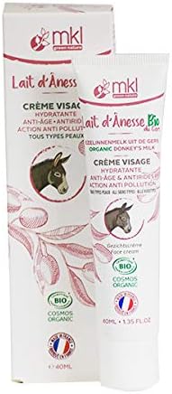 MKL Green Nature Organic Donkey Milk from Gers Face Cream 40ml, 40 ml (Pack of 1)