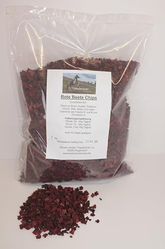 Rote Beete Chips 1kg für Pferde, Hunde, Nager