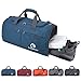 Canway Sports Gym Bag, Travel Duffel bag with Wet Pocket & Shoes Compartment for men women, 45L, Lightweight