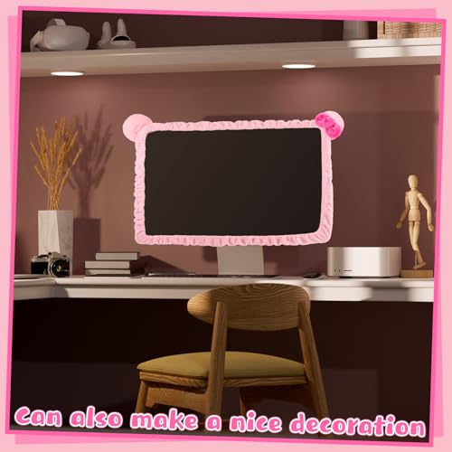 image for Remagr 1 Pcs 20''-29'' Kawaii Computer Monitor Cover with Cat Ear Desi