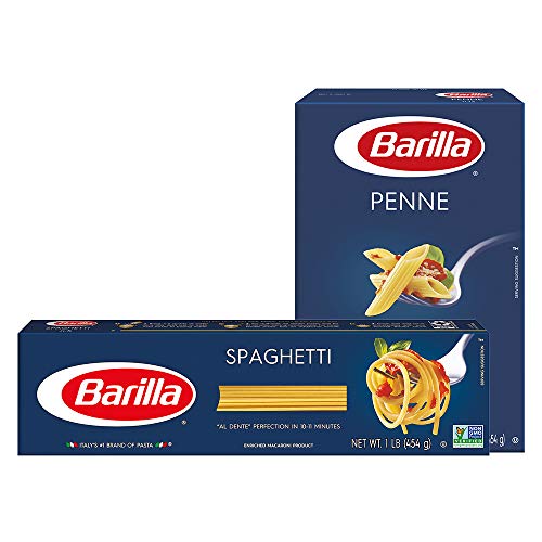 Barilla Pasta Variety Pack, Penne/Spaghetti, 16 Ounce (Pack of 8)