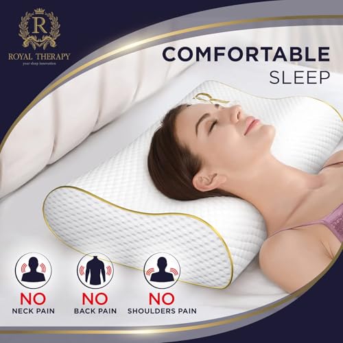 Image of 4-Layer King, Contour Pillow, Side Sleeper Pillow, Orthopedic Pillow, Neck Support Pillow, Pillow for Neck Pain, Pillow for Side Sleepers, CertiPUR-US