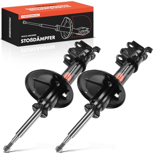 Frankberg 2x Shock Absorber Strut Front Left Right 480mm Gas pressure Compatible with Starlet P8 1.3 12V Cat 1.3 12V 1.0 1990-1996 Replace# TD1128700C,TD1128700D