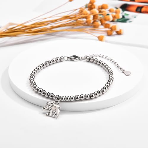 Elephant Gifts for Women, Inspirational Elephant Bracelet Get Well Soon Feel Better After Surgery Recovery Encouragement Gifts for Women Girls Her2