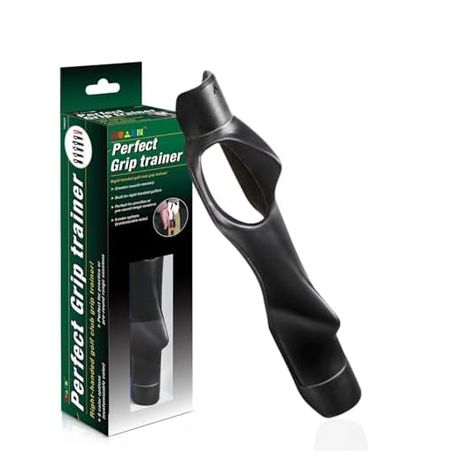 SUBORAWOS Golf Grip Trainer, Golf Swing Trainer, Golf Training Aid Posture Correction Practice Alignment, Right & Left Hand Practice(Black)