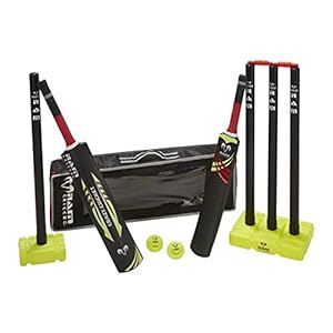 Ram Crazy Cricket Set | Junior Kids Set | 1 x Size 3 Bat and 1 x Size 5 Bat | Kwik Cricket Style Set for the Backyard…