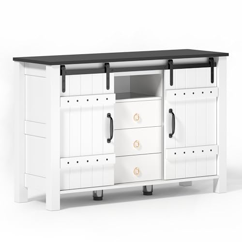 Azkoeesy Aparador de 120 cm con puertas
