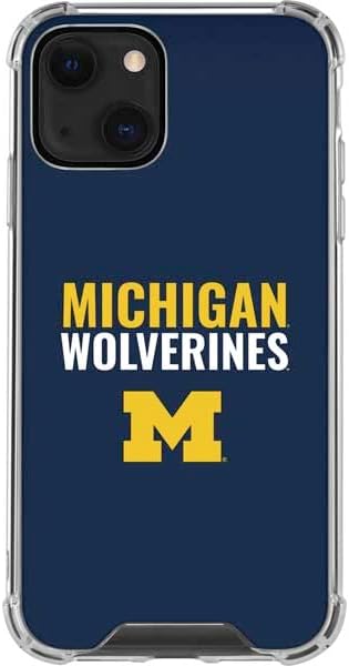 Skinit Clear Phone Case Compatible with iPhone 13 - Officially Licensed University of Michigan Wolverines M Design