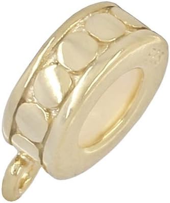 egemmall 1PC Sterling Silver Rubber Charm Stopper Spacer Connector Bead for European Charm Bracelet