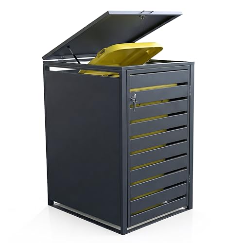 Cache-poubelle 240l résistant aux intempéries pour stopper nuisibles et odeurs - 2