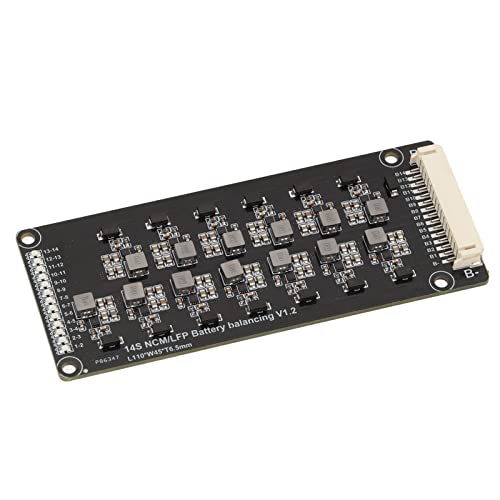 Ecualizador Activo para Baterías 1.2 A, Placa Automática de Equilibrado de Alta Potencia, Módulo de Transferencia de Energía Inductiva de 14 Celdas para Paquetes de Baterías de Litio en Sistemas Solares y Vehículos Eléctricos, con PCB y Cableado miniatura 4