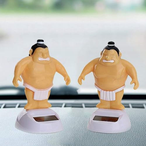 Sumo Wrestler Solar Power Swinging Car Interior Dashboard Ornament Gift Solar Dancing Figurines,Solar Dancing Flowers, Solar Power Kits