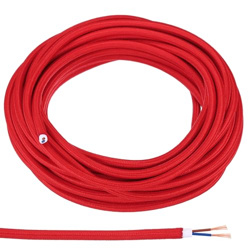 Fil électrique vintage PATIKIL rouge 18AWG pour remplacer un câble de suspension abîmé