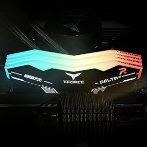 TEAMGROUP T-Force Delta Alpha RGB DDR5 Ram 32GB Kit (2x16GB) 6000MHz (PC5-48000) CL38 Intel XMP 3.0 & AMD Expo Compatible Desktop Memory Module Ram Black FF7D532G6000HC38ADC01 — photo 4 of 5