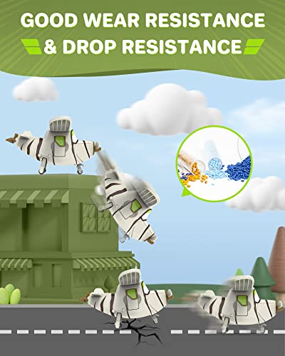 Super Wings 5" Transforming Bello Airplane Toys, Safe And Durable Vehicle Action Figure, Superwings Transforming Plane To Robot, Fun Preschool Toy Planes, Gifts Toys For Kids Aged 3 And Up, Stripes #TOP2