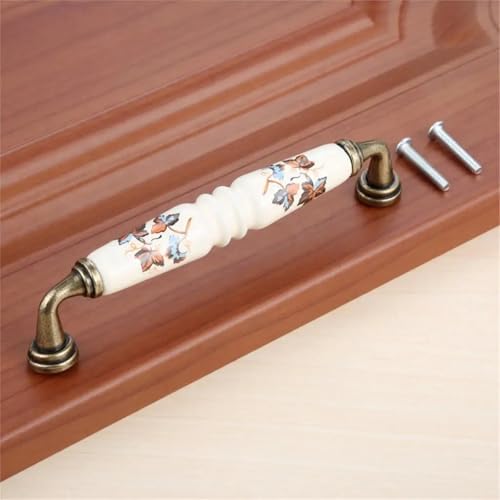 Poignées de meubles en céramique 128mm boutons pour placard cuisine armoire commode