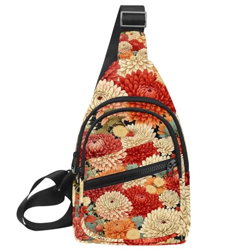 Sac banane à bandoulière avec sangle réglable imprimé pour le voyage et le sport