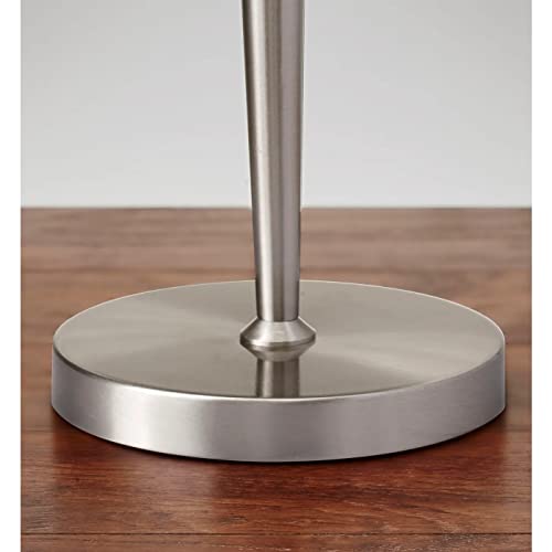 Adesso 3456-22 Hayworth Table Lamp, 22 In., 150W Incandescent/ 150W Cfl, Brushed Steel, 1 Table Lighting #TOP2