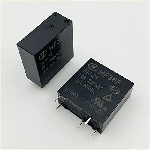 Relais HF36F-024-HS miniature 10A commutation stable basse tension 24V DC