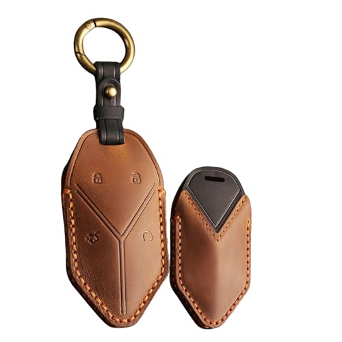 Coque de clé à 4 boutons BYD Equation boîtier anti-rayures marron