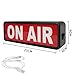 ON AIR Light Sign Recording Sign Studio Warning Signfor (Studio/Home Studio/Company/Desk or Wall Decor). Simple and Easy ON/Off Switch Button.Up Lighted Broadcast Warning Sign Finished (Black)