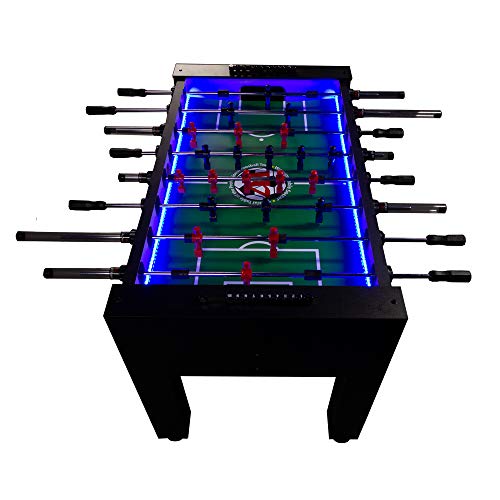 Warrior Table Soccer Professional Foosball Table, LED Enhanced
