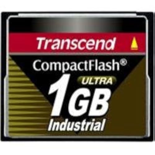 Transcend TS1GCF100I P   Memoria Compact Flash de 1 GB (100x, 15 MB/s, Grado Industrial)