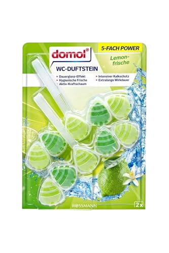 WC Kokusu Klozet Blok, Limon Ferahlığı, 5 Kat Güç, 2'li Set
