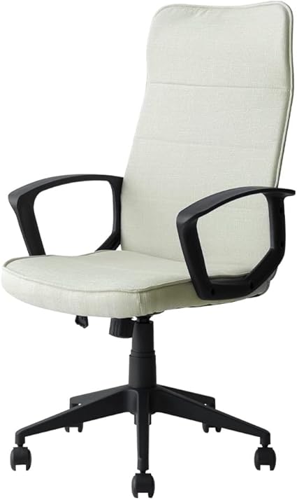 Amazon Co Jp エア リゾーム デスクチェア オフィスチェア 椅子 おしゃれ パソコンチェア 回転 昇降式 キャスター付き 肘付き ハイバックデスクチェア Tokaf トカフ アイボリー 文房具 オフィス用品