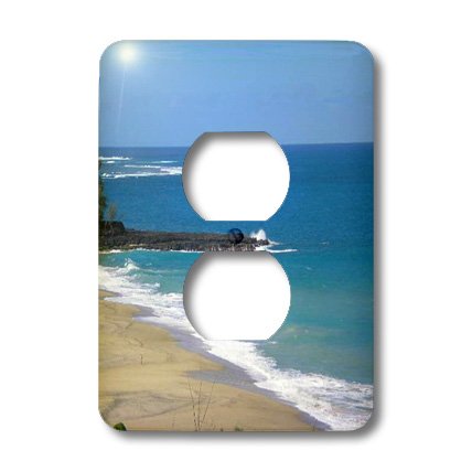 Cache prise paysage Hawaii Coastline masquer plaque double