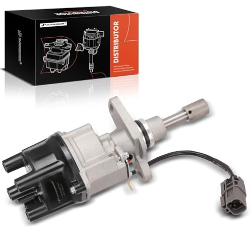 A-Premium Ignition Distributor with Cap and Rotor Compatible with Nissan 240SX 1989-1990, D21 1990-1994, Pickup 1995-1996, 2.4L