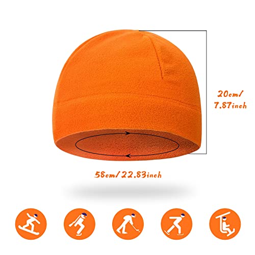 Halloween Thanksgiving Beanie Hunting Hat Orange Hunter Hat Fits Under Motorcycle Helmets For Men For Cold Weather Waterproof And Windproof #TOP2