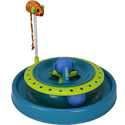 Brinquedo Trilha Estimulador Para Gatos Azul CBRN14415